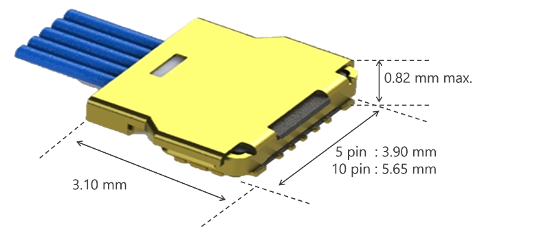Connector mated size