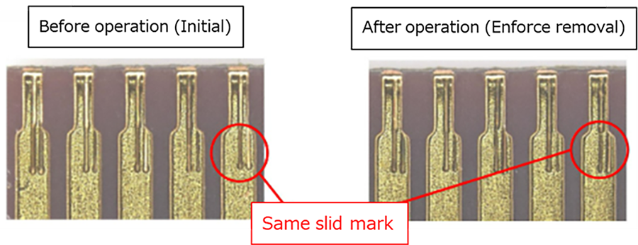 Retention almost equal to initial state even after empty closer operation